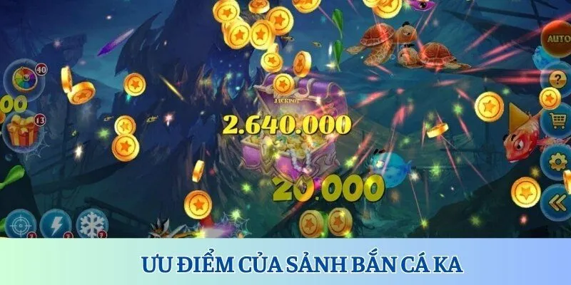 Ưu điểm của sảnh KA bắn cá PG88